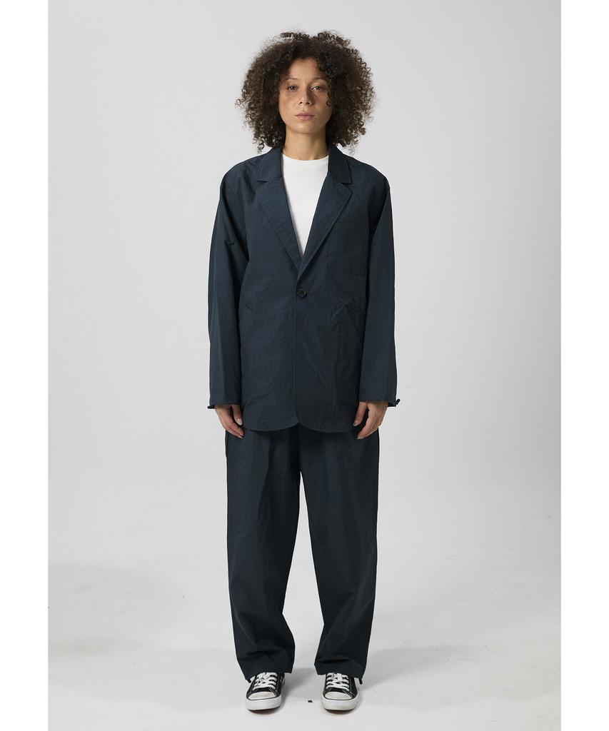 Akau Oversized Nylon Ripstop D-Line Pants (Navy)