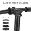 7/9Pcs Bike Carbon Fiber Headset Spacer Light Weight Bicycles Headset Washer Mountain Bike Stem Headset Spacers Enduring