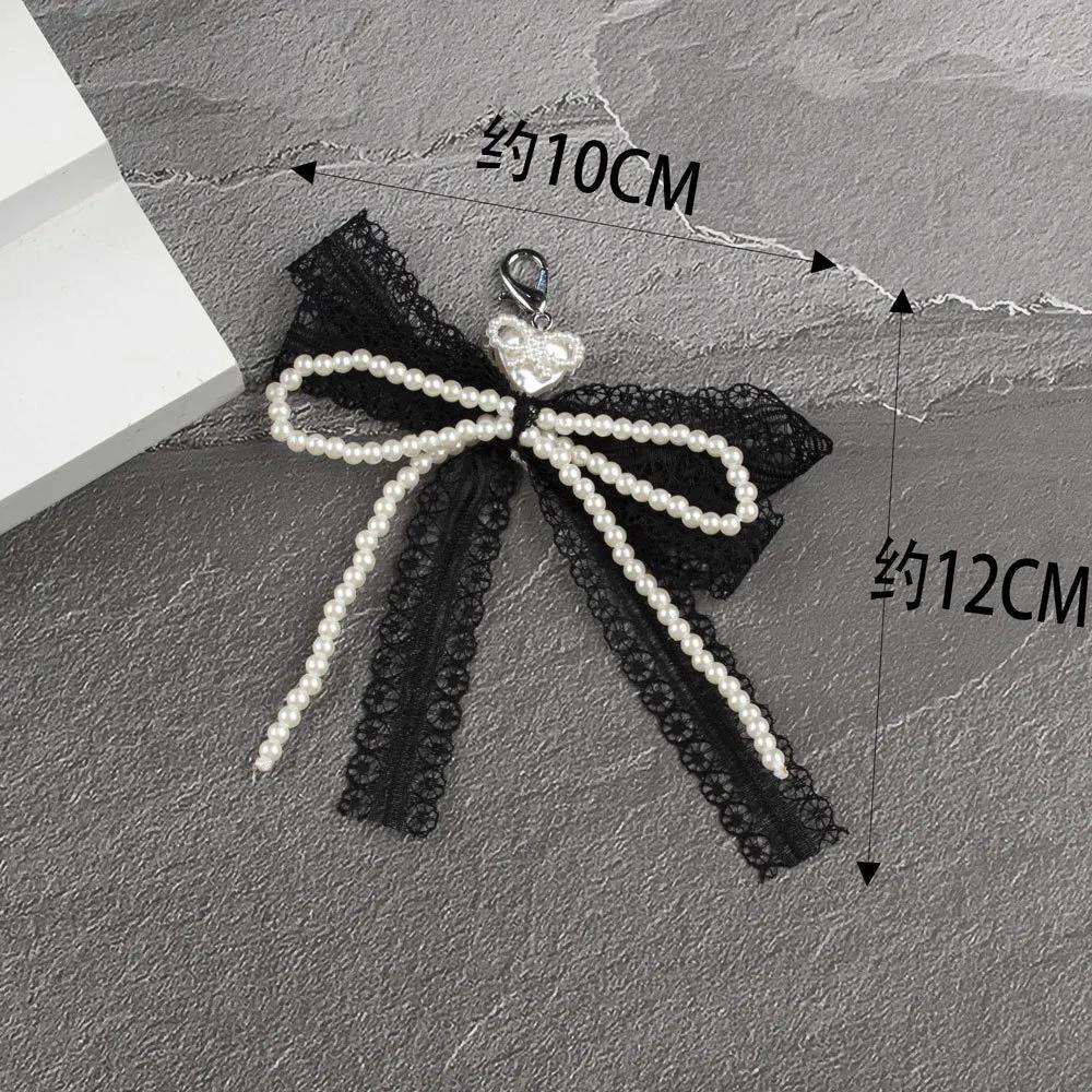 1Pcs Lace Pearl Bow Shoe Laces Charms for Sneakers Decorative Premium Decorative Shoelaces Charm Accessories Shoe Flower Buckle