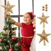 Christmas Stars Decorations Christmas Tree Star Topper Star Shaped Pendant Scandinavian Straw Ornaments Christmas Tree Star