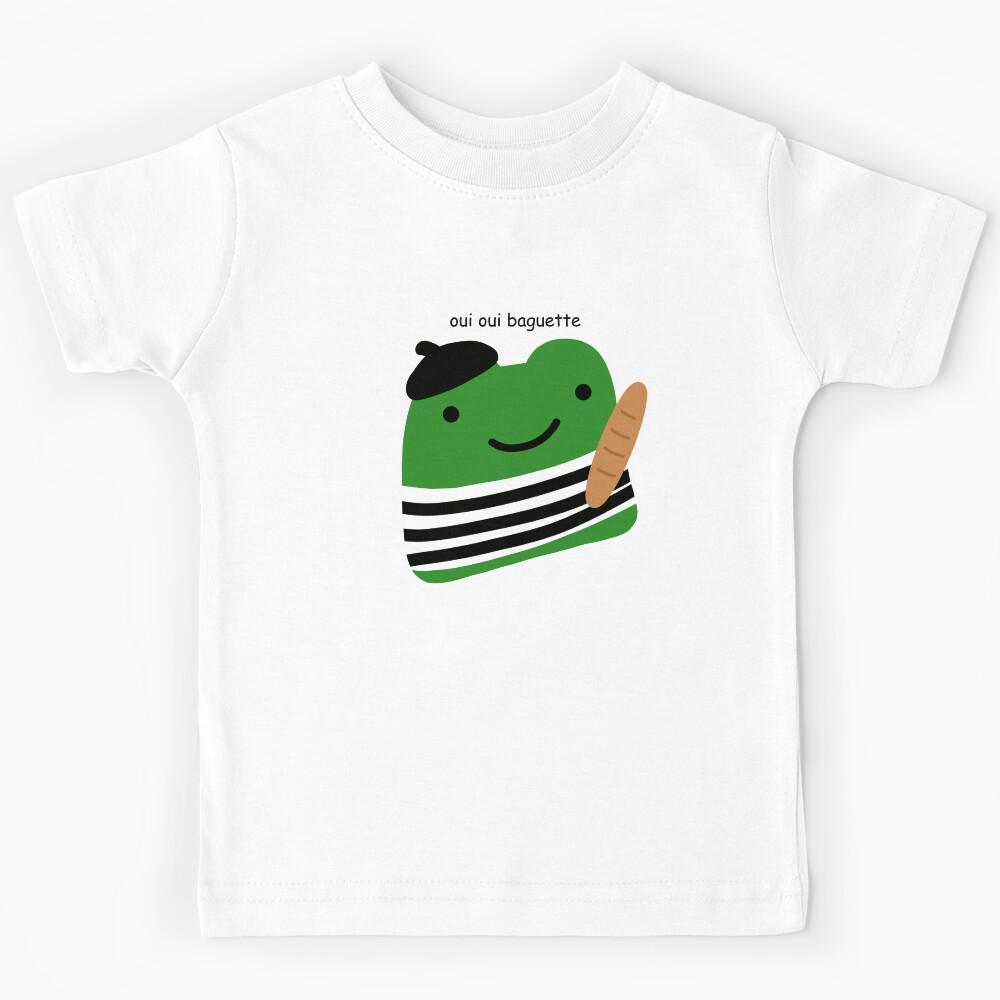oui oui baguette french frog Kids T-Shirt 120