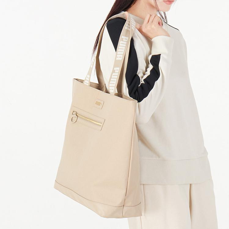 New PUMA Textile Artificial Leather Handheld Bag Handbag Shoulder Bag Regular Unisex White 078741-02