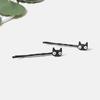Simple Black Cats Hair Clip for Women Girl Lovely Cats Hairpin Hair Styling Barrettes for Various Hair Type and Occasion