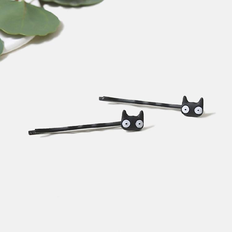 Simple Black Cats Hair Clip for Women Girl Lovely Cats Hairpin Hair Styling Barrettes for Various Hair Type and Occasion