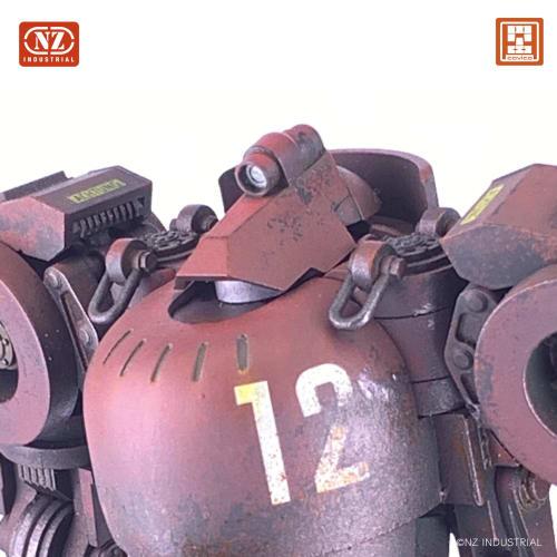 Cavico Kamp Riesen Mars Humanoid Heavy Machine Series Type III Humanoid Heavy Machine, Late Production Type/Oxide Red, 1/35 Scale, Approximately 14cm