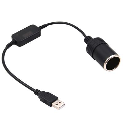 Kabelgebundener Controller, 5 V auf 12 V Netzteil, Fahrrekorder, GPS, E-Dog-Autoladegerät, USB-C-Stecker auf Auto-Zigarettenanzünder-Buchsenadapter