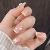 50Pcs Bow Resin Nail Art Decoration 3D Cream Color Bowknot Nail Charm Ornament Jewelry Diy Manicure Classic Accessory