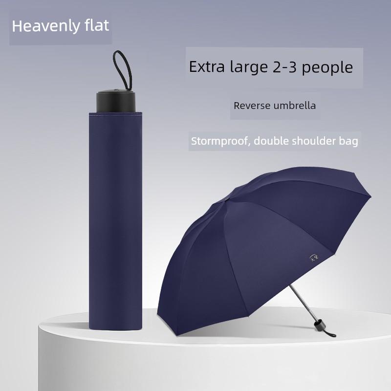 Paradise Umbrella 2026 New Model Storm-Resistant Reverse Folding Portable Reinforced Large Durable Manual Wind-Resistant Umbrella for Men