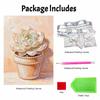 Succulent Pearl Painting Handmade DIY 5D Creative Ornaments Living Room Home Decoration Painting