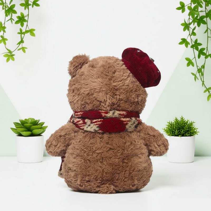 New Teddy Bear Plush Toy with Scarf Kawaii Bear Doll Lovely Birthday Gift Teddy Bear Stuffed Toy Room Decor Animal Ornament
