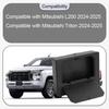 Car Armrest Hidden Multifunctional Storage Box Press Type For Mitsubishi L200 Triton 2024-2025 Interior Hidden Storage Box