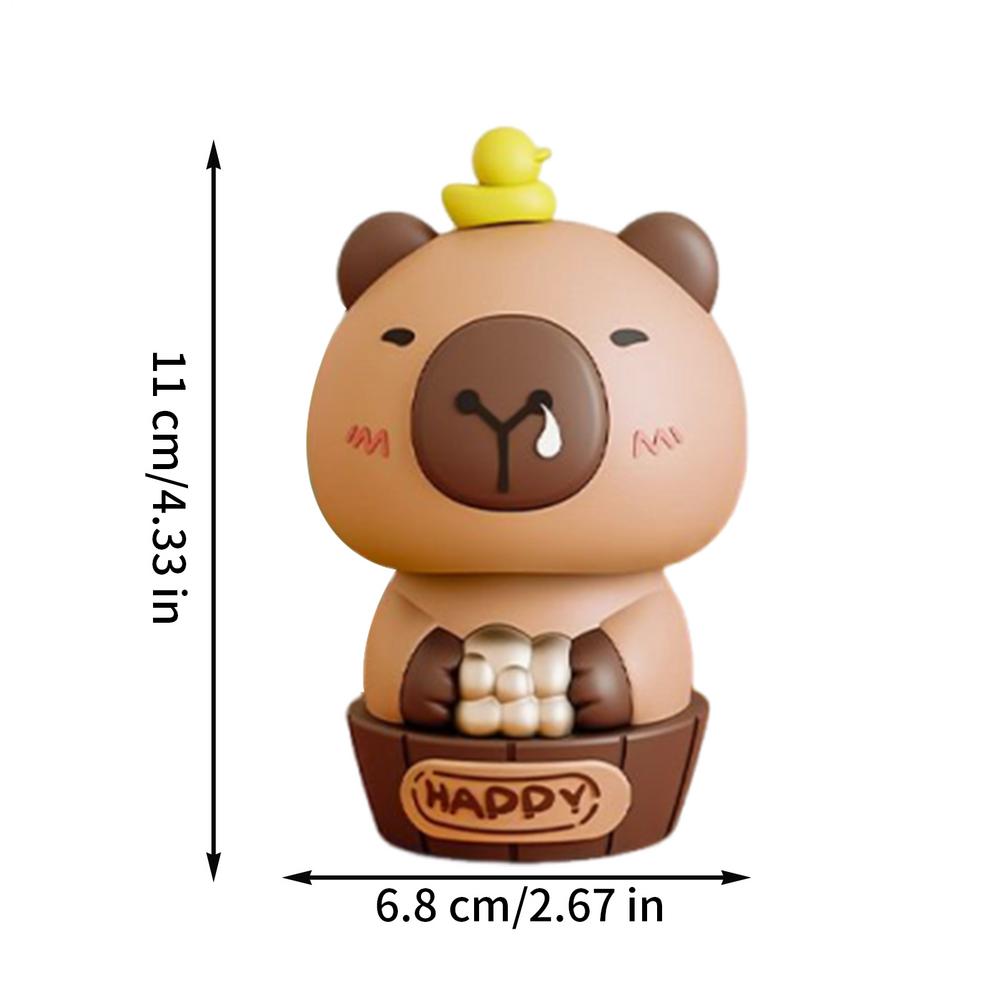 

Dashboard Decorations Capybara Solar Dancing Figures Interior Accessories for Camping Daily Driving Truck Console Road Trip Home