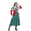 Halloween costume retro court style queen dress long dress performance costume medieval art European farm style