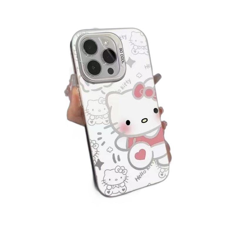 Hello Kitty & Pachacco Apple Phone Case 16 Pro Max - Compatible with 14 Pro, 13, 15 Plus - Drop-proof