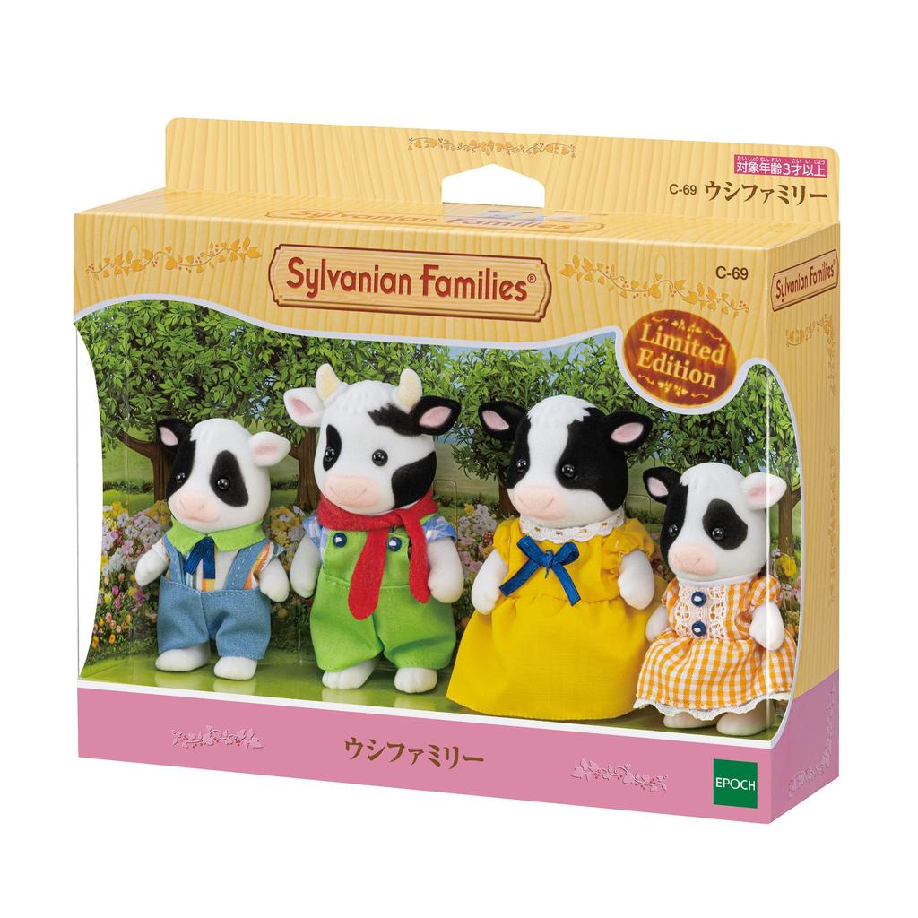 Sylvanian Families Seasonal ST Mark Certification 3 Years Old and Up Toy Dollhouse Sylvanian Families EPOCH [Cow Family] FS-46