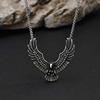 Punk Fliegender Adler Halskette für Männer, Vintage Edelstahl Adler Anhänger, Neues Rapper Rock Zubehör Geschenk