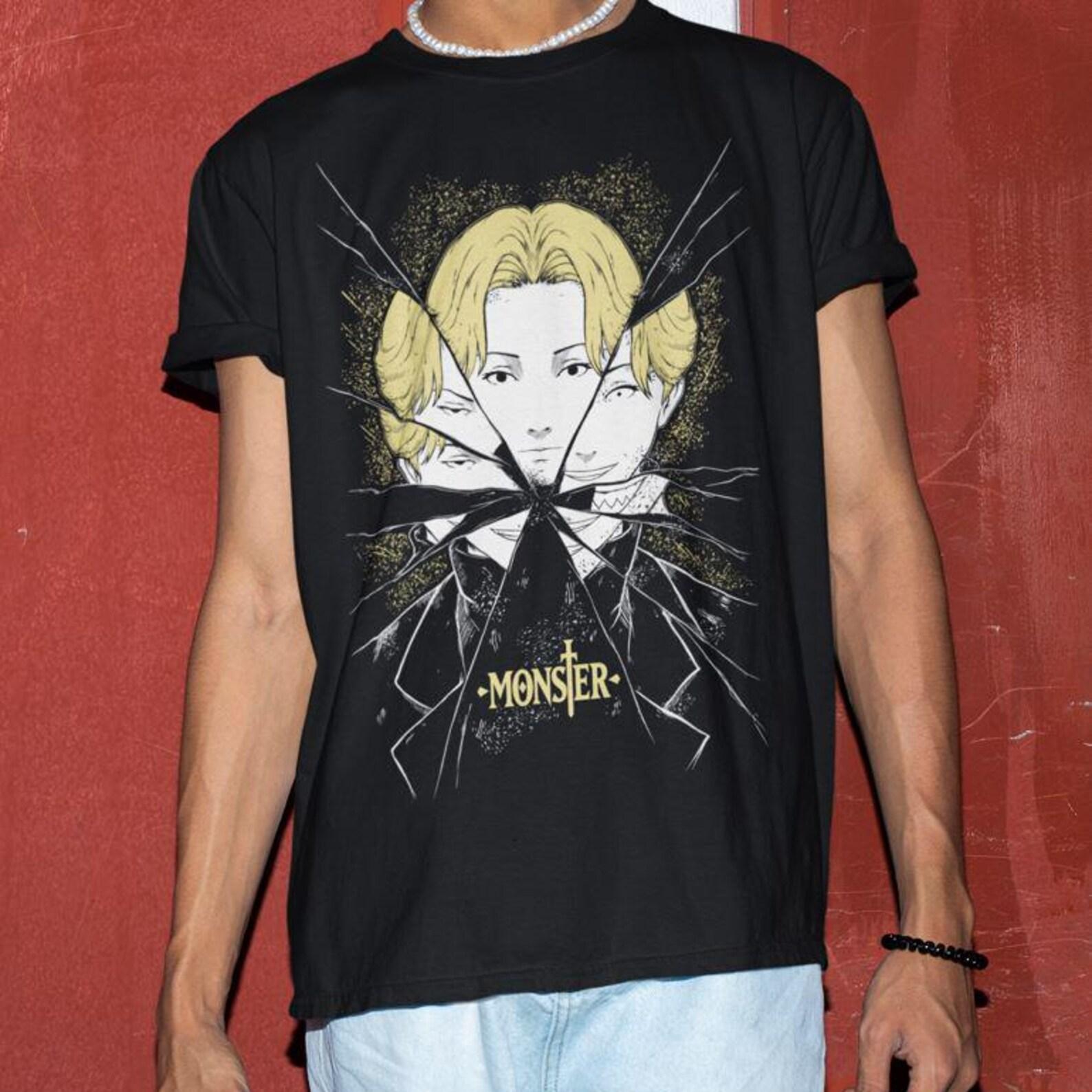 Monster Johan Liebert Kenzo Tenma Unisex Shirt , Monster Anime Shirt Fan Art Mystery Manga, Gift for manga fan,Anime shirt, Gifts shirt XL