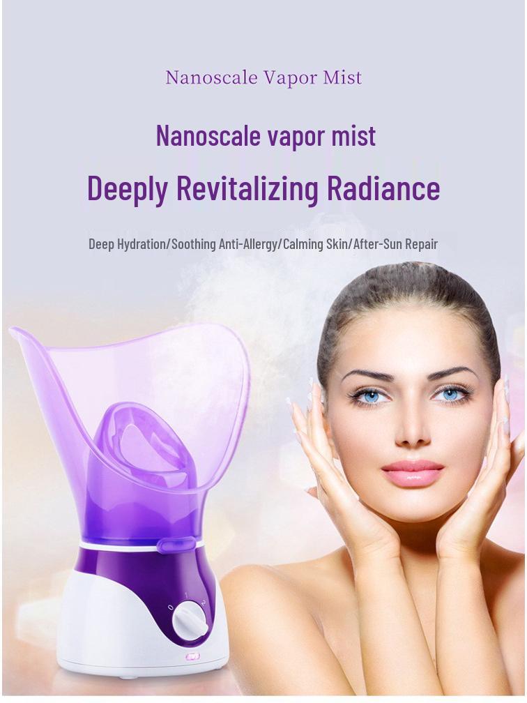 Multifunktionaler 3-in-1 Gesichtsbedampfer: Hydrierendes Schönheitsgerät & Nasenbefeuchter