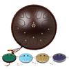 14 Inch 15 Tone Drum Steel Tongue Drum with Handbag Drumsticks Percussion Psychotherapy Meditation Instrument Gift for Beginner