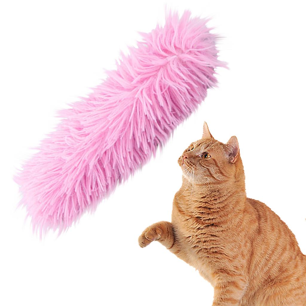 Katzenminze-Kicker - Katzenspielzeug, Katzen-Kicker-Spielzeug für drinnen, interaktives weiches Plüsch-Katzenkissen, Katzenminze-Spielzeug, Beißspielzeug, Knister-Katzenspielzeug zum Zahnen von Katzen