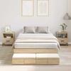 Storage Bed Frame Sonoma Oak 120 cm Wood Based Material