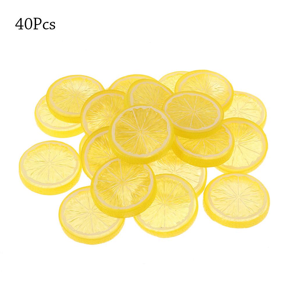 

Кухонная декоративная пластиковая имитация ломтиков лимона Желтые маленькие пластиковые фрукты Мини-поддельные фрукты Модель other