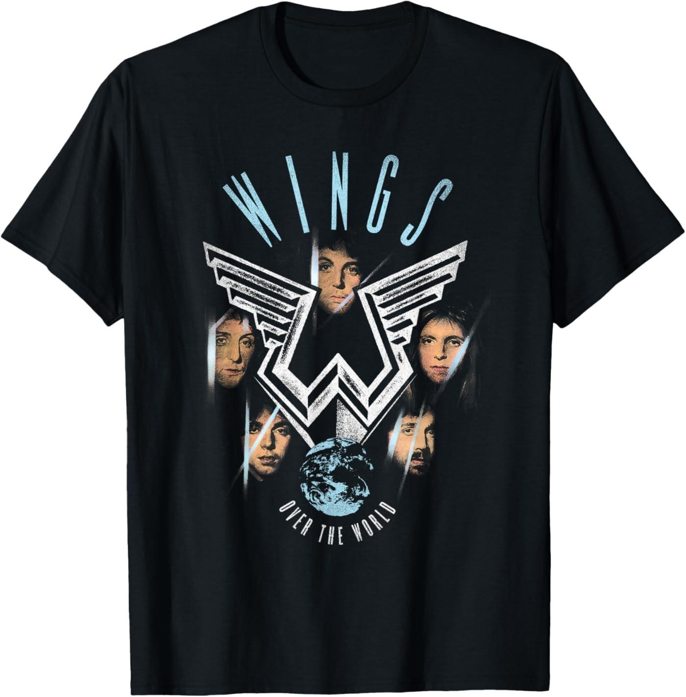 Official Paul McCartney Wings Over The World Unisex T-Shirt S разноцветный