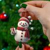 2D Christmas Santa Claus Snowmen Pendant Christmas Tree Hanging Oranment New Year 2025 Gifts Xmas Tree Decoration for Home Decor