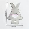 Bunnies Cutting Dies Scrapbooking Stencils Carbon Steel Die Cut Templates for Card Making Packaging Decoration