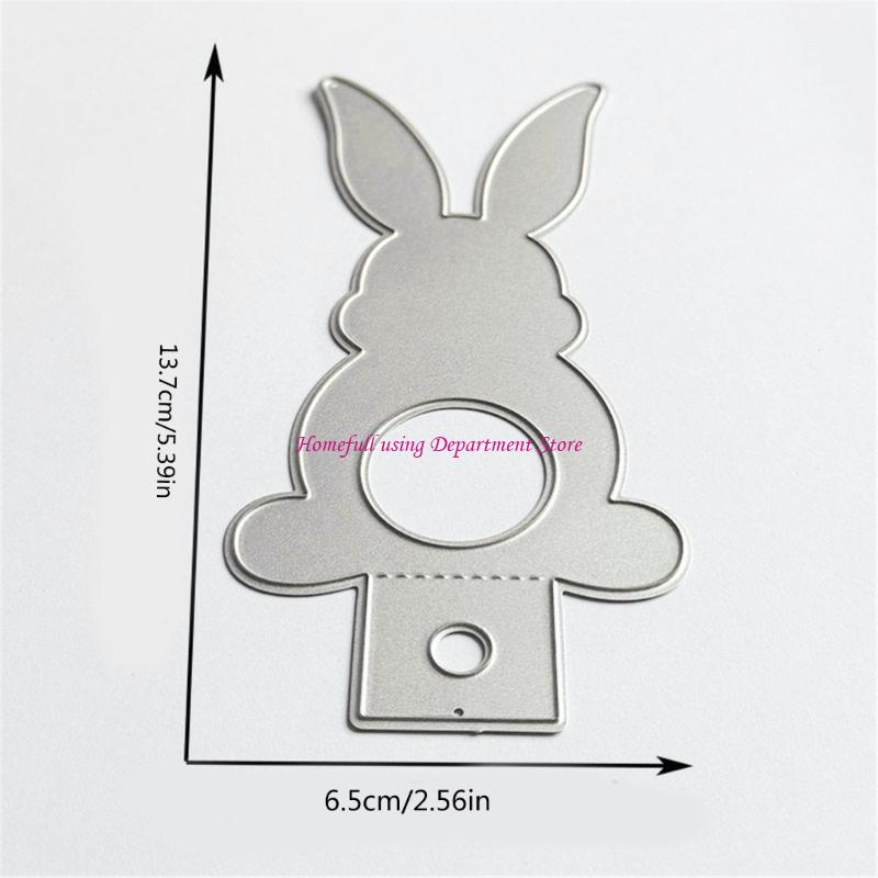 Bunnies Cutting Dies Scrapbooking Stencils Carbon Steel Die Cut Templates for Card Making Packaging Decoration