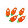 Cute Carrot Pocket Utility Knife Express Box Paper Cutter Art Craft Wrapping Opener with Keychain Hole Office School Stationery