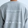Quiksilver HTR Brand History Print Loose Crew Neck Sweatshirt Men's