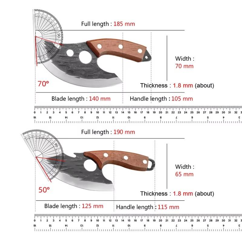 Kitchen Knife Stainless Steel Forged Knife Multifunctional Meat Cleaver Boning Knife with Bottle Opener Pocket Knife With Cover