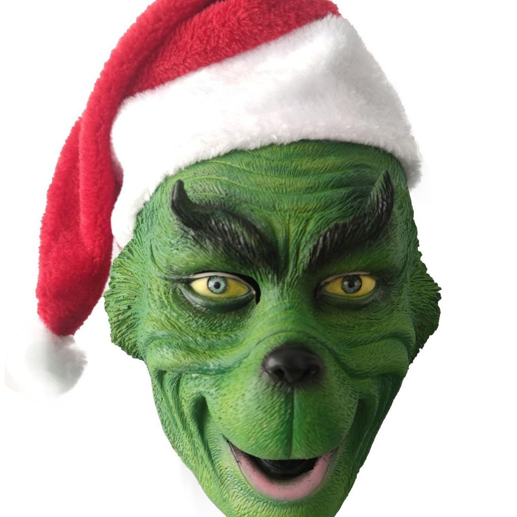 Christmas masks The Grinch Christmas mask Red Monster Costume Role Play Funny