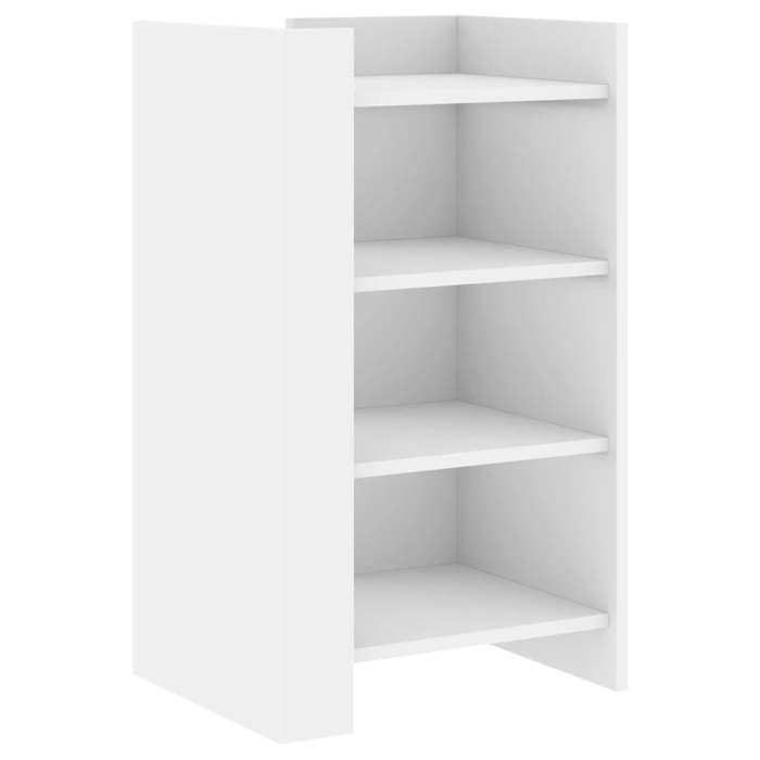 VidaXL Buffet blanc 45x35x75 cm bois d'ingénierie, armoire, armoire latérale, armoire de rangement, armoire, placard, buffet 848381