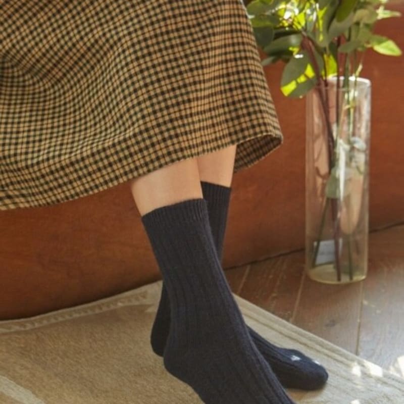 

SNOOZY Rib Angora-Navy 220mm~270mm