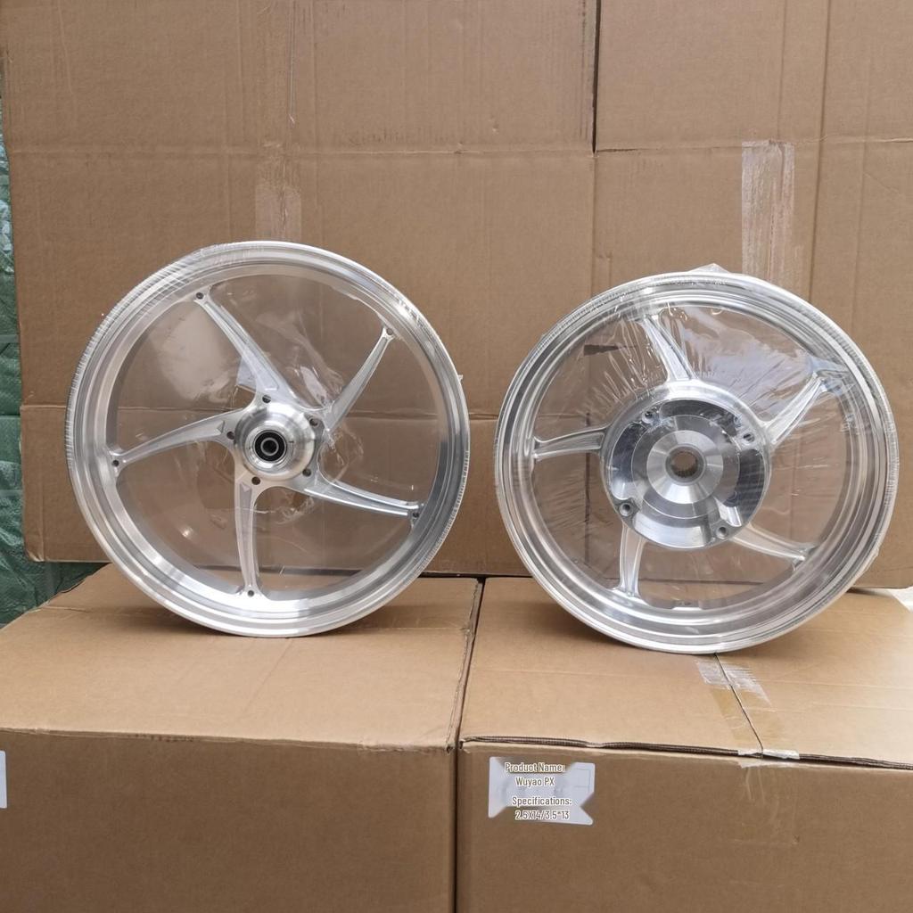 Honda PCX Aluminum Alloy CNC Lightweight Front & Rear Wheel Hub Rim Modification