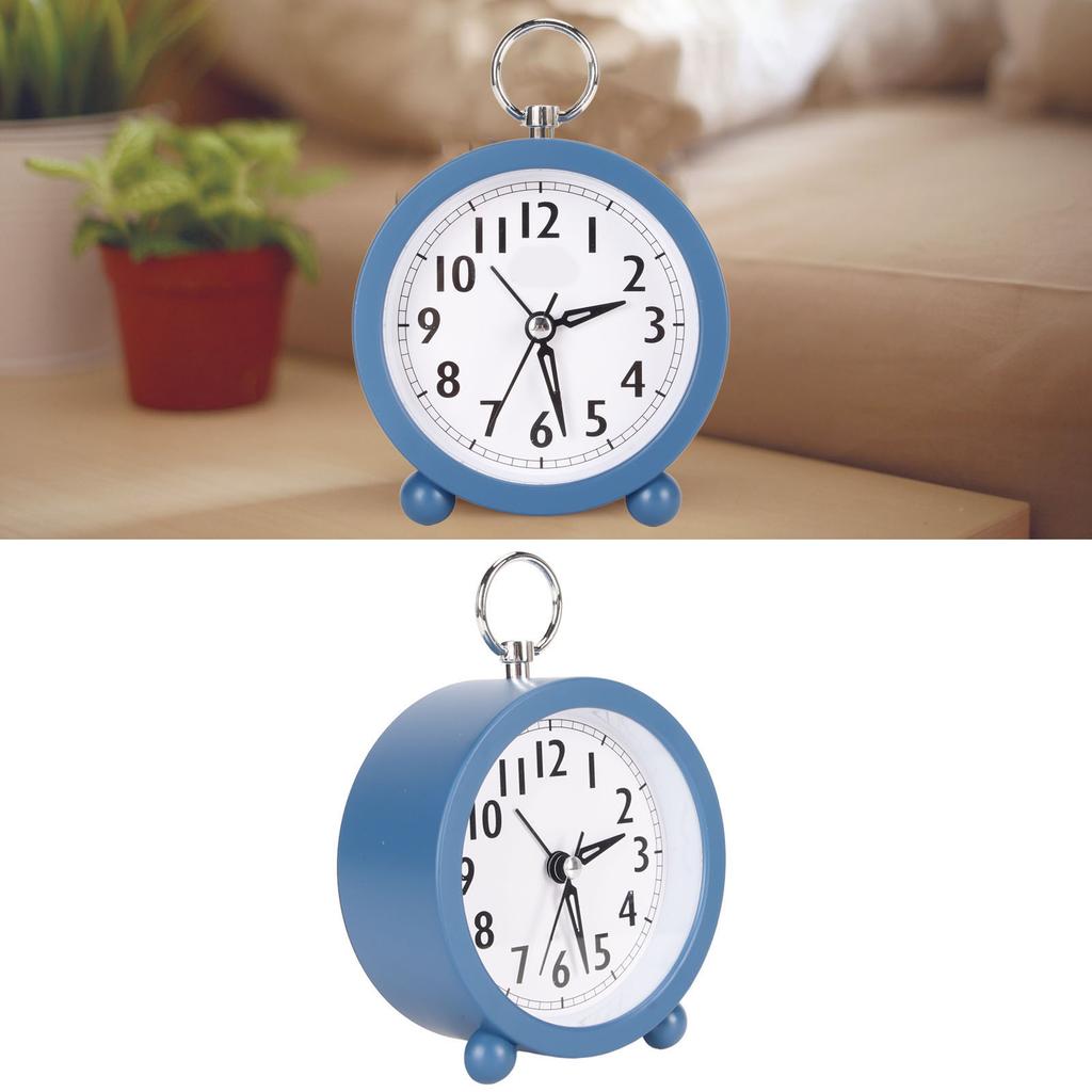 Alarm Clocks Multifunction Stylish Simple Silent Prevents Ticking Round Alarm Clocks for Desk Bedroom and Home