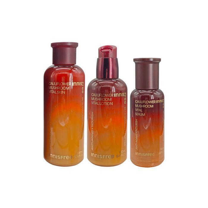 Innisfree Flower Mushroom Vital Lotion 160ml + Skin 200ml + Serum 50ml (32592001)