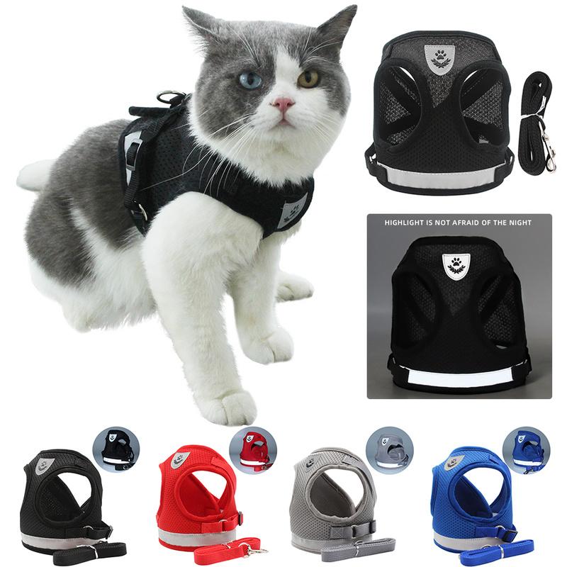 Ρυθμιζόμενο αντανακλαστικό γιλέκο με λουρί για λουρί με ρυθμιζόμενο σκύλο για κουτάβι