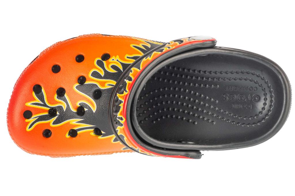 Crocs Classic Flames Clog Kids, for Boy Black Slides