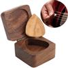 Wooden Guitar Picks Case Holder Container Cubic Plectrum Storage Box Guitar Parts