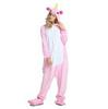 Adult Cartoon Red Dinosaur Flannel Onesie Pajamas for Autumn/Winter