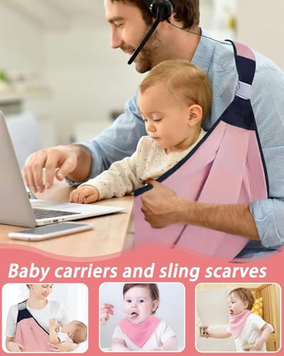 Baby Carrier, Ergonomic Infant Carrier for Newborn to Toddler, Adjustable Hip Seat Sling, Breathable Cotton for Going Out