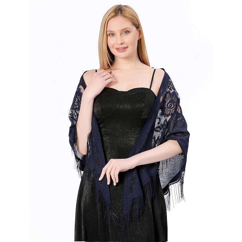 Used [New] [Maeau] Wedding Shawl Large Muffler for Women Thin Stole Shoulder Wrap Scarf Air Conditioning Protection UV Cut Party Invitation Secondary