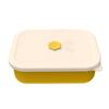 Silicone Lunch Box Four Compartment Leakproof Bento Box Microwavable Anti-fall Crisper Portable Office Picnic Food Container