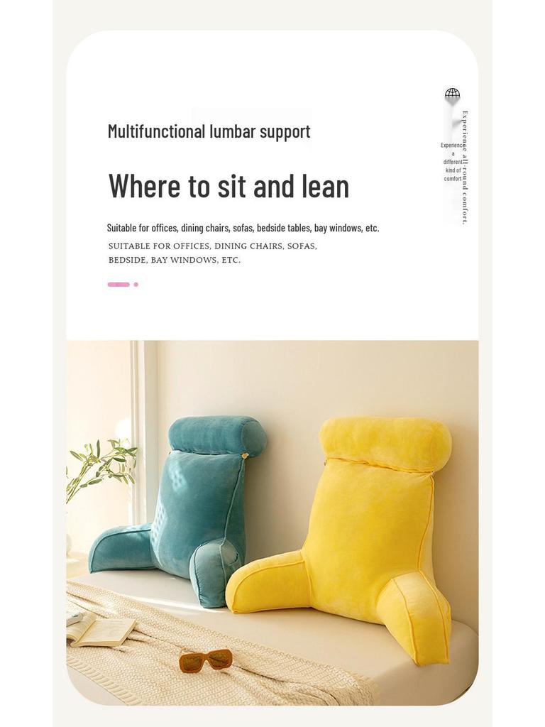Comfortable Reading Pillow with Lumbar & Neck Support for Dorms, Bay Window, or Bed.