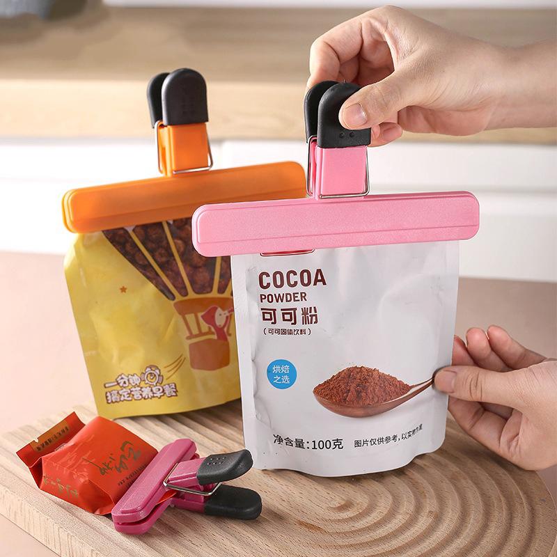 Bag Clips Large Chip Bag Clips Plastic Assorted Sizes Kitchen Storage Food Snack Seal Sealer Clamp for Coffee Bread Bags DJ001
