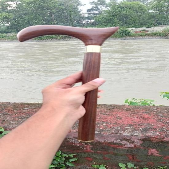 91.44 Cm Handcrafted Foldable Wooden Walking Stick Cane Gift for Him, Her, Father, Mother, Grandmother, Grandfather
