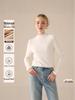 Women's Lyocell Silk Wool Blend Half-Neck Warm Top - Autumn/Winter Style